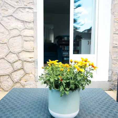 Appartement Avec Terrasse Privee, Plage A Pied Saint-Aubin-Sur-Mer  Extérieur photo
