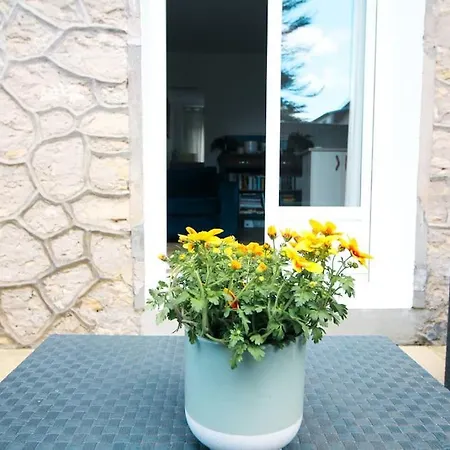 Appartement Avec Terrasse Privee, Plage A Pied Saint-Aubin-Sur-Mer  Extérieur photo